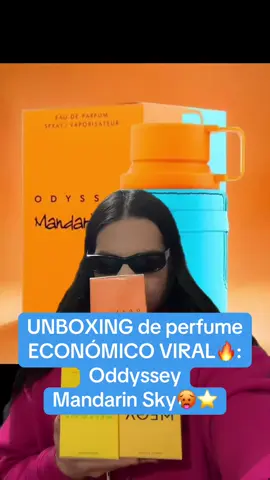 Unboxing de perfume económico viral🥵🔥: Odyssey, Mandarin Sky👀 #paratiiiiiiiiiiiiiiiiiiiiiiiiiiiiiii #fyp #perfumetiktok #perfumes #humor #fragancias #mexico #trendingvideo 