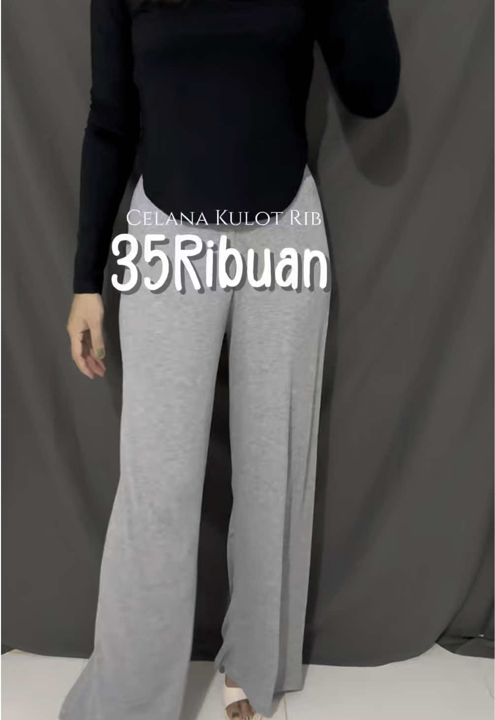 Jujurly murah tapi gak murahan weyyyy  #kulot #kulothighwaist #kulotmurah #ribknit 