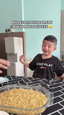 BILA CCO TAK SABAR NAK MAKAN MAC & CHEESE  😋  #familyterlajaklaris #Telatahyusoff #yusofflaris #