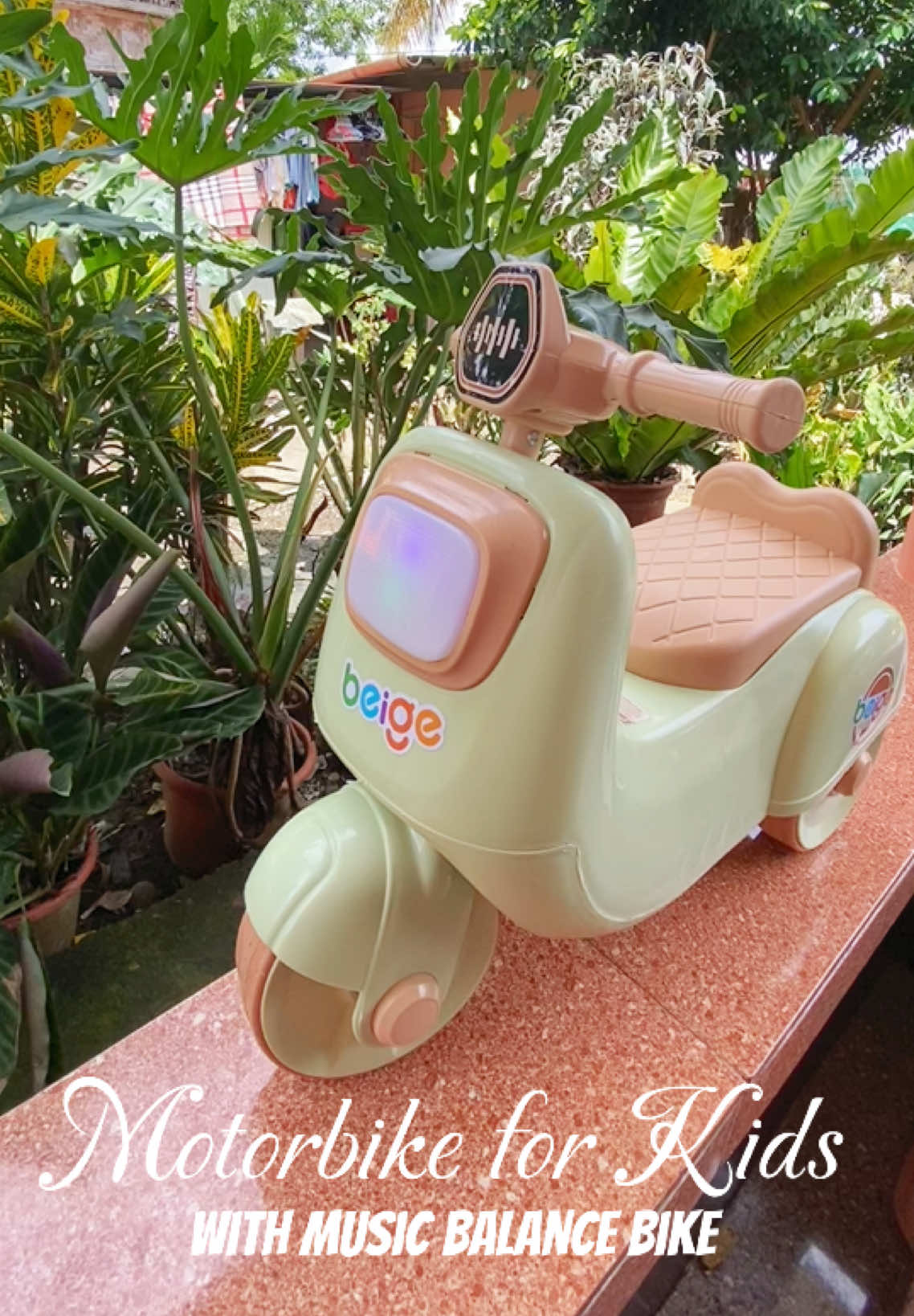 Motorbike For Kids ElectricMotor with Music Balance Bike Scooter with Light and Music for 1-6 Year Olds motor
