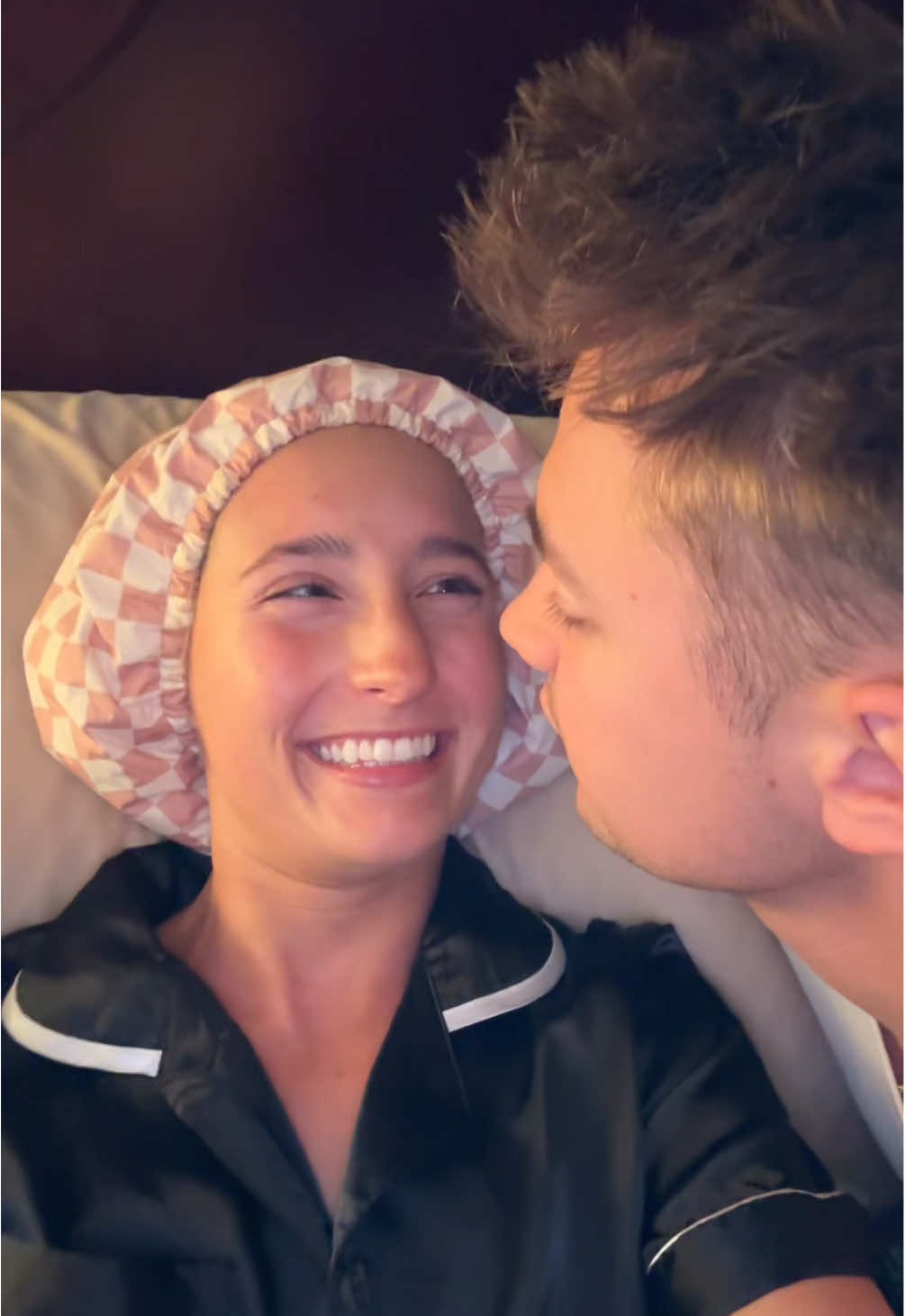 Anyone else’s husband or bf like this too? 😂 they don’t quite get it haha I love him to pieces tho🙈 #DaneAndSadie #KitschShowerCap 