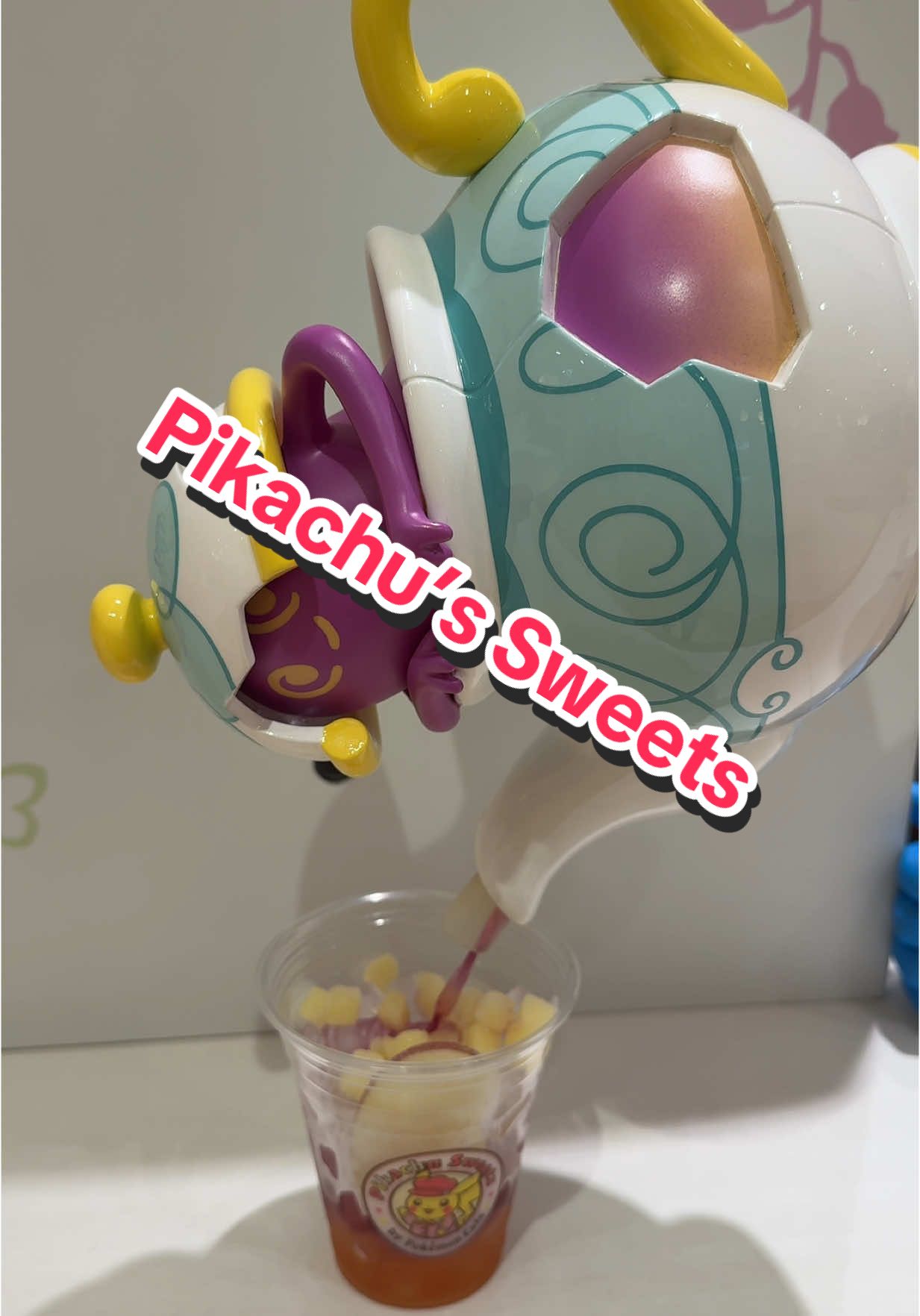 I got a Apple Tea drink the Pikachu Sweets Cafe in Sunshine City Ikebukuro. Polteageist pour some tea in it too. #pokemon #pokemoncafe #pikachusweetscafe #pikachu #polteageist #sunshinecity #pokemoncenter #pokemoncenterjapan #pokemoncentermegatokyo #tokyo #tokyojapan #japantrip #japantrip2025 #animetiktok #animefan #animefan #anime #animecafe #fyp #fypシ #fypage #fypシ゚viral #fyppppppppppppppppppppppp #foryou #foryoupage #foryourpage 
