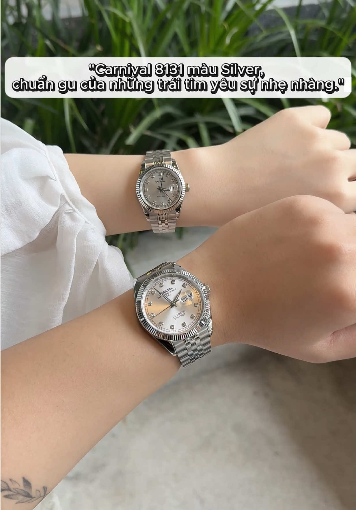 💎 Thanh lịch, tinh tế và cuốn hút - Carnival 8131 màu Silver, chuẩn gu của những trái tim yêu sự nhẹ nhàng và sâu sắc 💕 #donghocarnival #donghocarnivalnam #donghonam #carnivalwatch #donghocap #donghocarnivalnu #carnival8131l #carnival8131g #viral #trending 