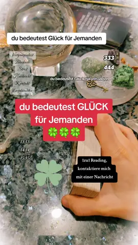 Glück // 1zu1 Legung, kontaktiere mich hier auf Tiktok mit einer Nachricht 