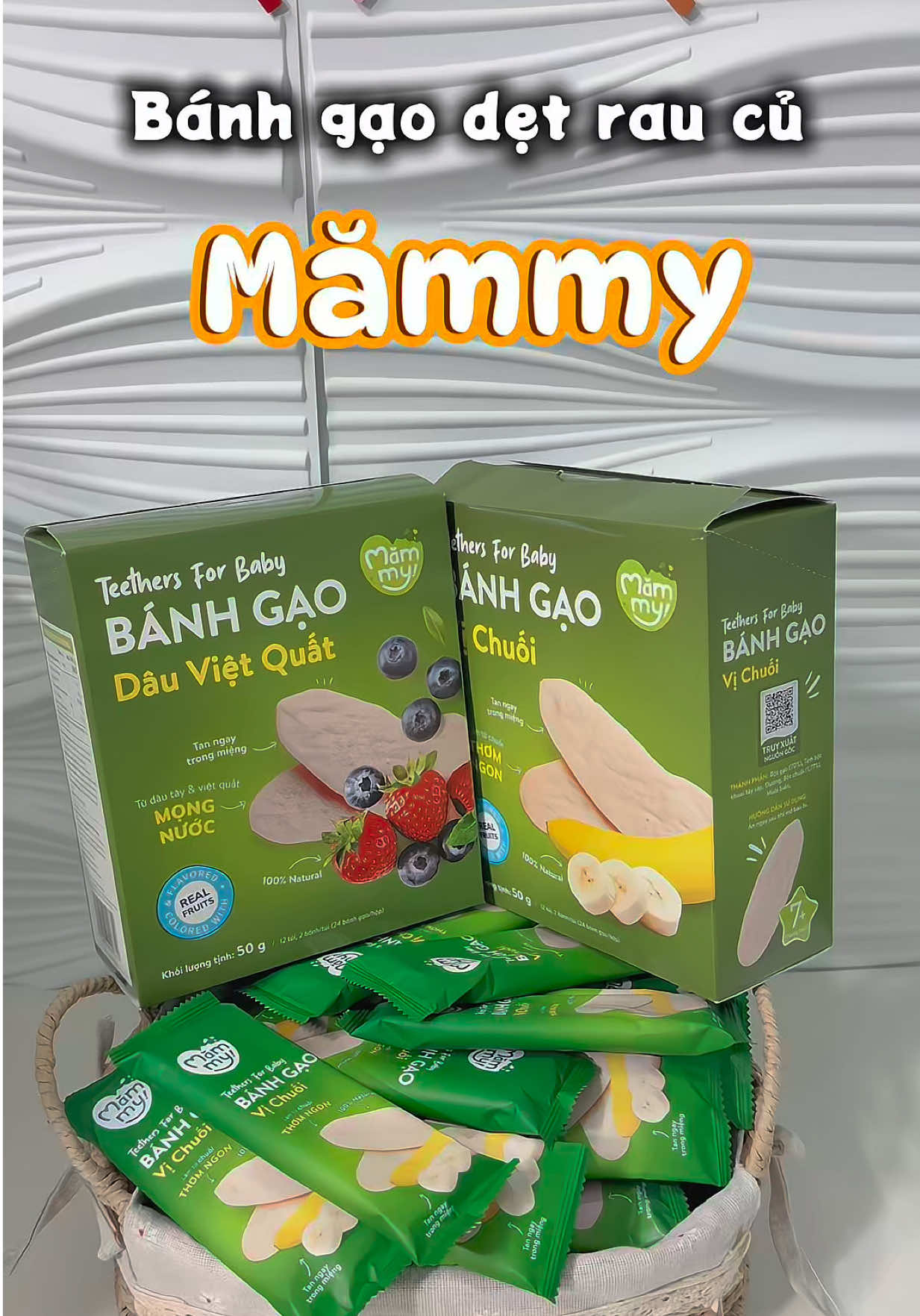 Bánh gạo dẹt nhà Mămmy siu ngon luôn, Sang mê lắm nè 🥰#unboxing #BanhGaoDet #chamcon #andamchobe #momdailyvlog #mămmy #mammyvn #youngmom#mebim #mebimsua #embedangyeu #teenmom #mebimsuachamcon #mebimreview 