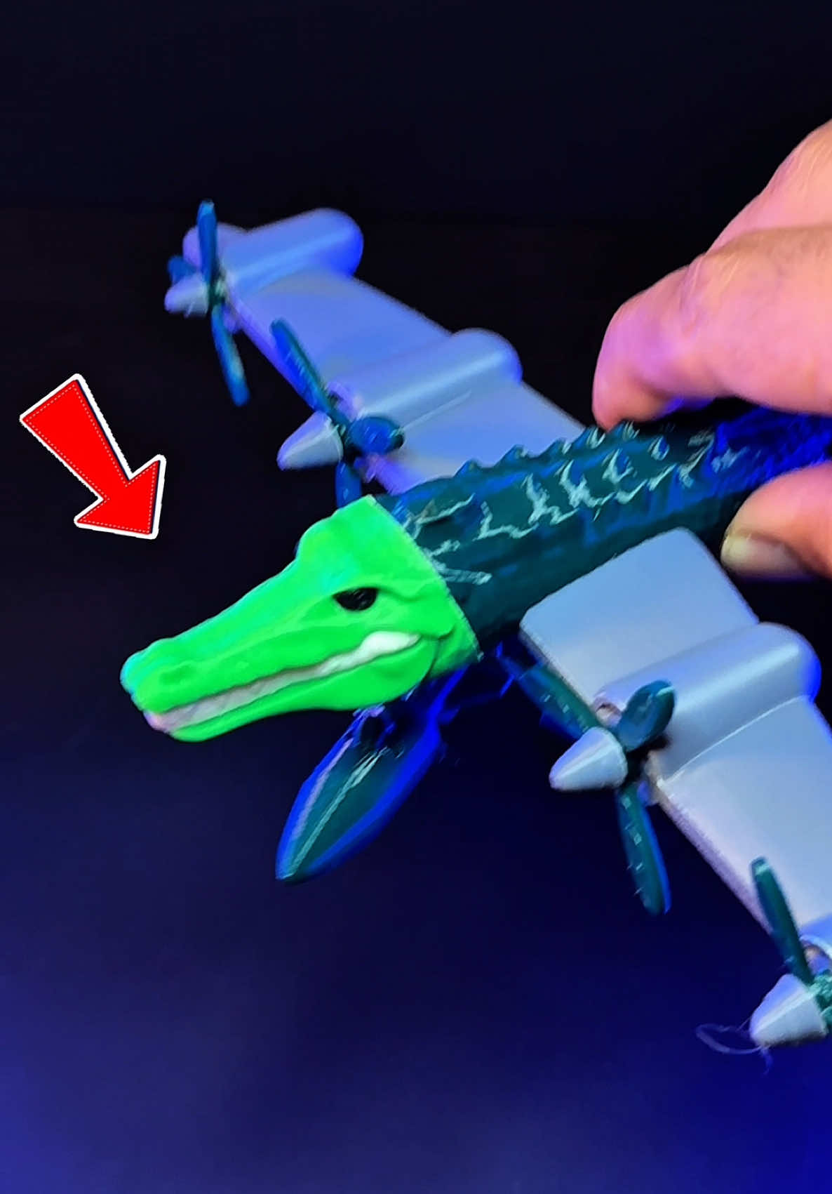 3D-Printed Bombardino Crocodilo Italian Brainrot Meme. 📁File: @cults3d  🖨️Printer: Bambu Lab A1 AMS Filament: @eSUN 3D Printing ey, Black. #3dprinting #brainrot #meme 