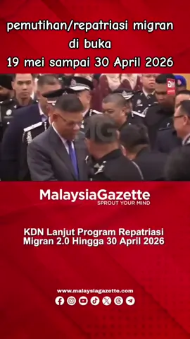 #kerinci  repatriasi migran di buka 19 mei sampai 30 April 2026