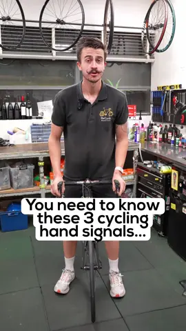 You NEED to know these 3 cycling hand signals 👋 If you’d like to learn more, check out our YouTube channel @Recyclebicyclesales where we have a full video on this topic 😁 #recyclebicyclesales #bikeshop #handsignal #youtube