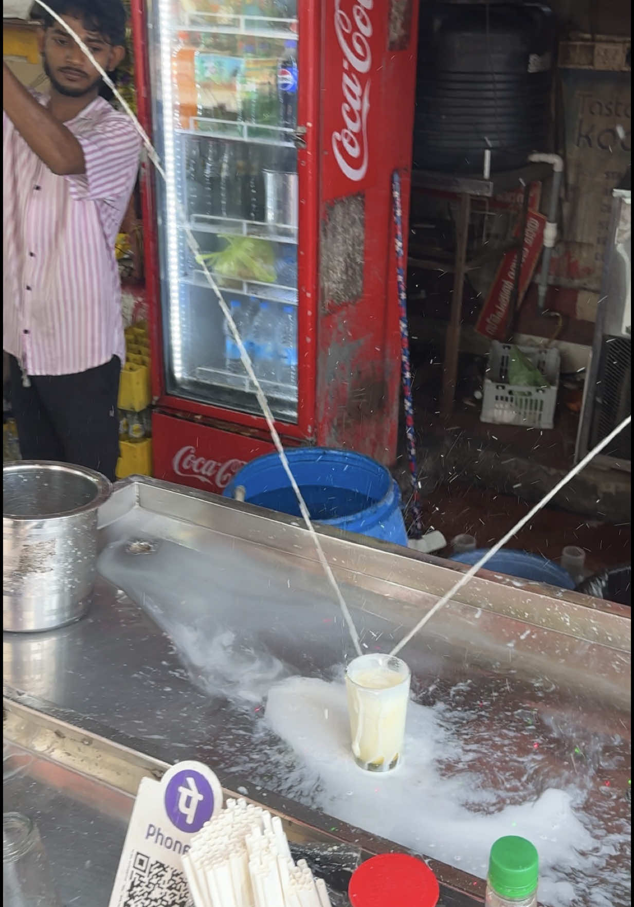 Indian Vanilla Milkshake Made With LOVE 🔍 Business name  Kuluki  📍Address Kochi, India 💵 Price  50 Rupee/$ 0.60 USD