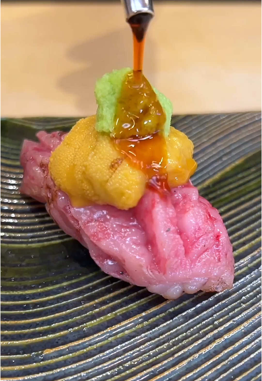 🇯🇵Which would you like to try?🍣🥩 #sushi#wagyu#beef 