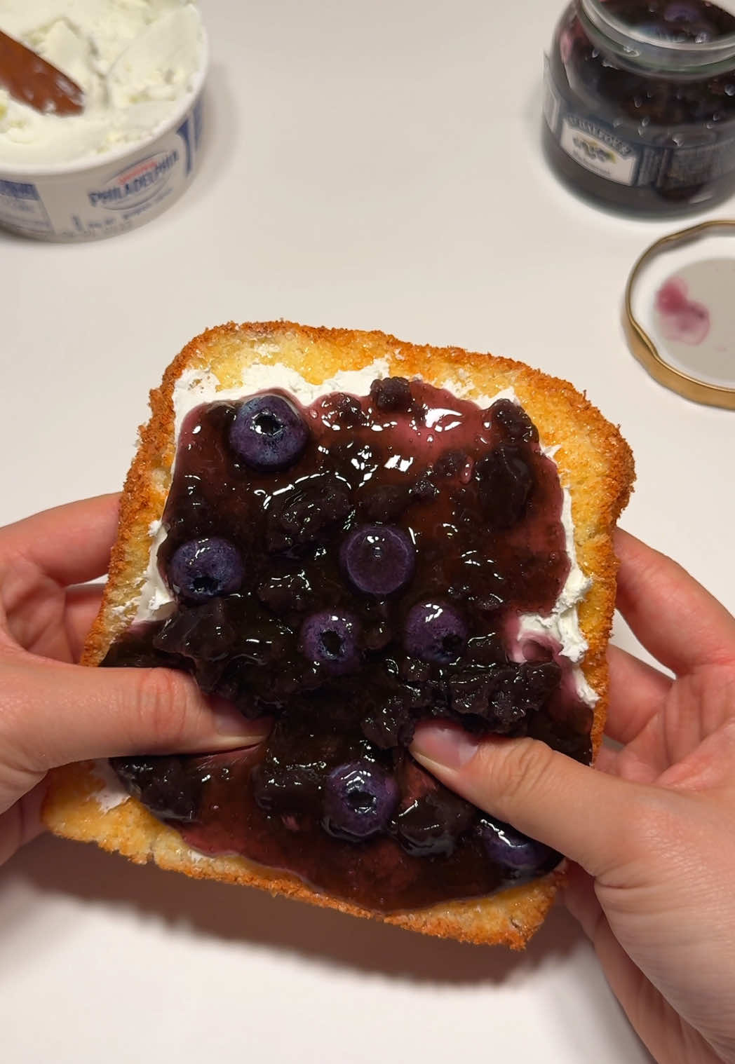 맛있는 블루베리 토스트…🤤 #slime #슬라임 