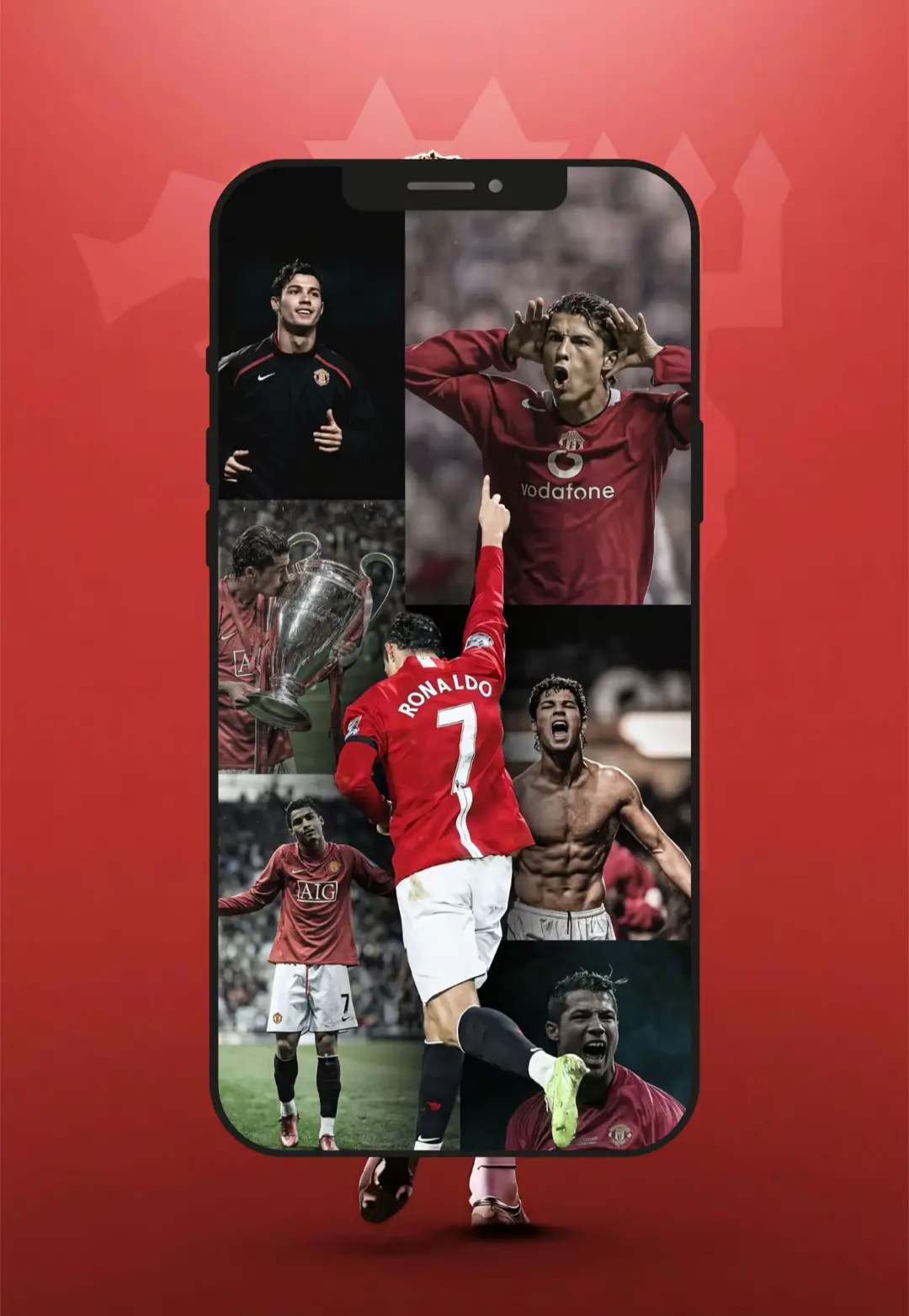 Ronaldo Cr.7 Ver.Manchester united 👹❤️ #wallpaper #4k #manchesterunited #ronaldo #su #fyp #Red 