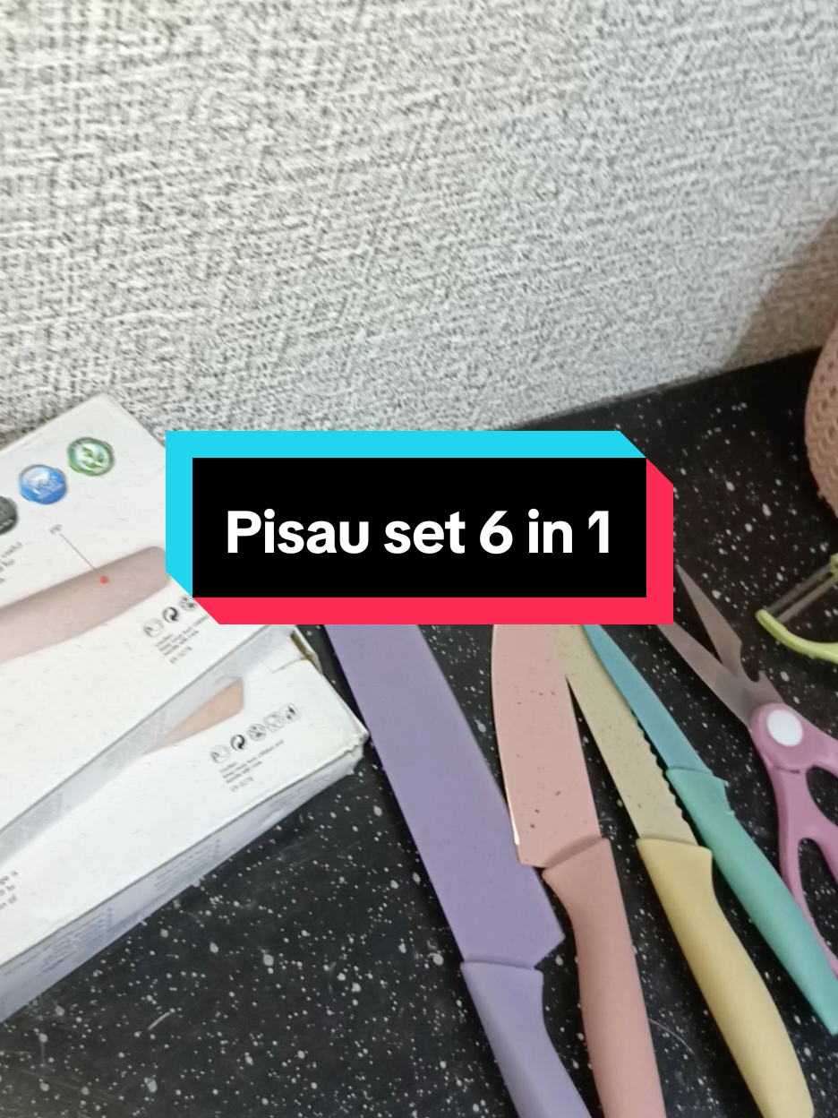 pisau set 6 in 1 dua puluh ribuan  #livehighlights #tiktokaffiliate #tiktokviral #pisaudapur #pisauset 