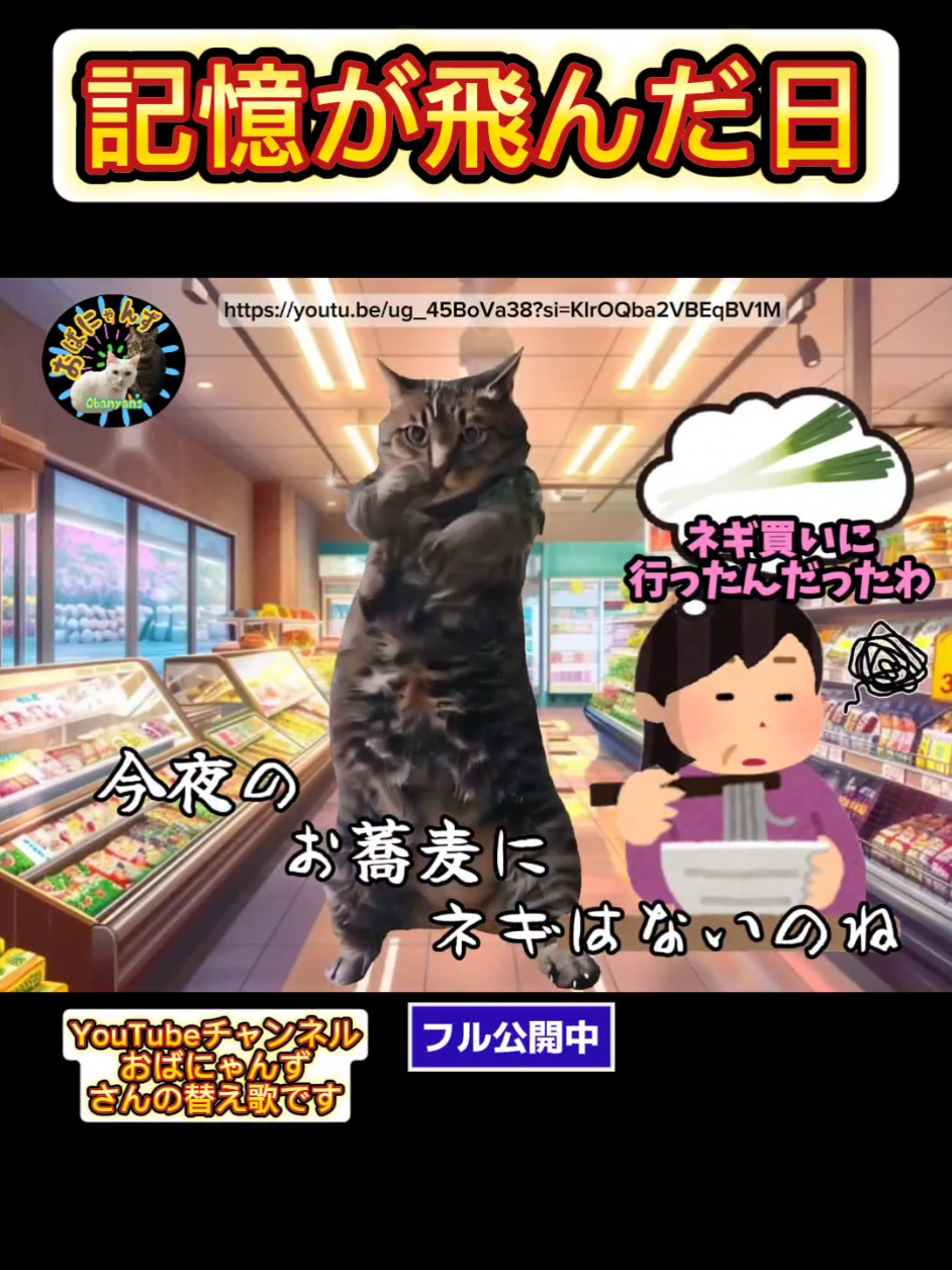 【替え歌】記憶が飛んだ日『かもめが翔んだ日』渡辺真知子様の替歌を歌わせて頂いております#YouTubeおばにゃんず #YouTube #替え歌 #記憶が飛んだ日 #カラオケ歌っちゃ王 #音源 