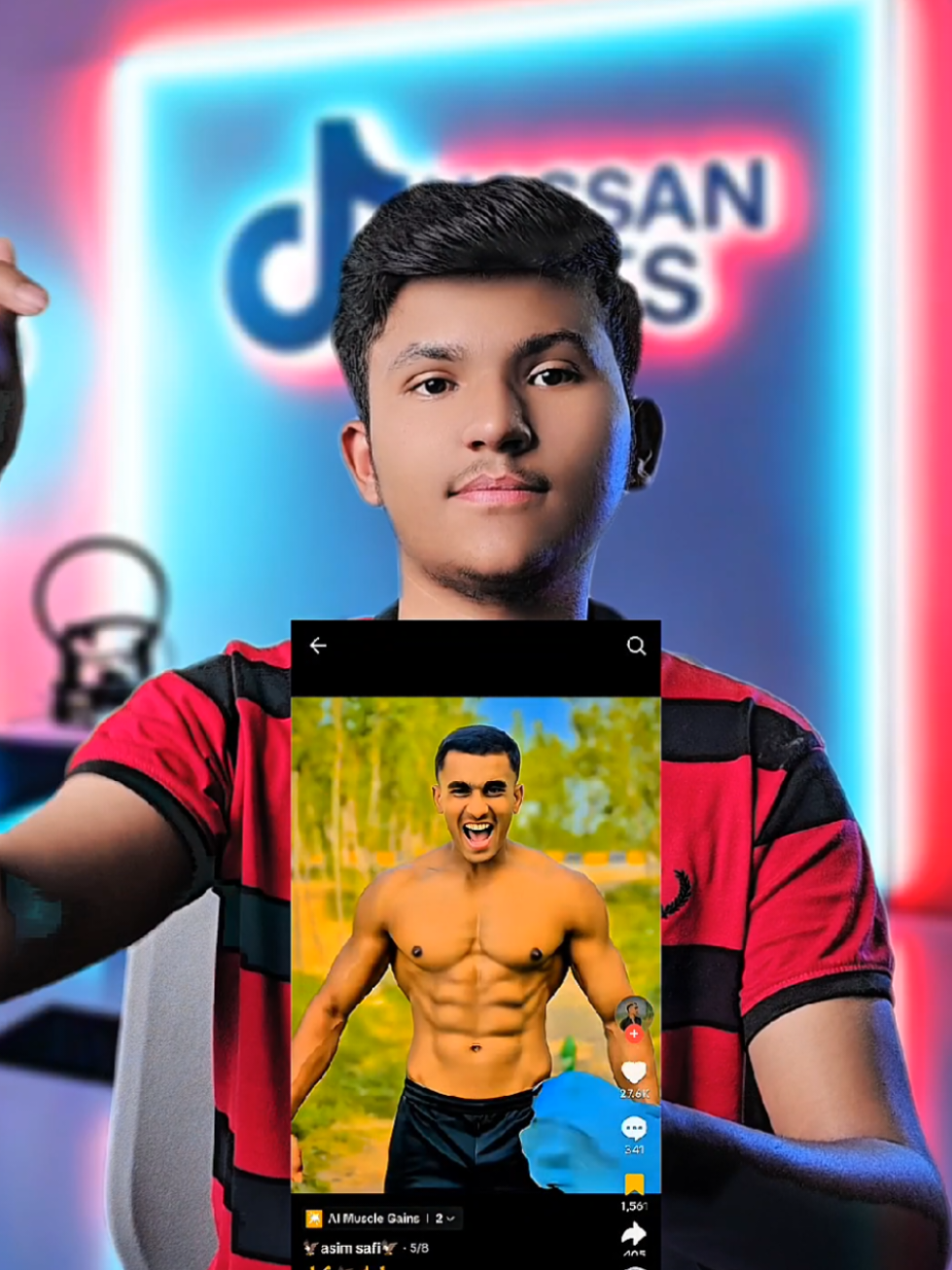 TikTok Full Trending Filter 🔥 Ai Muscle Gains #viral #video #grow #account #foryou #foryoupage #LearnOnTikTok #creatorsearchinsights 