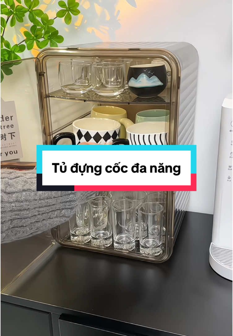 Tủ đựng cốc đa năng #giadungthongminh #giadungtienich #fyp #nộitrợ #tudungcoc 