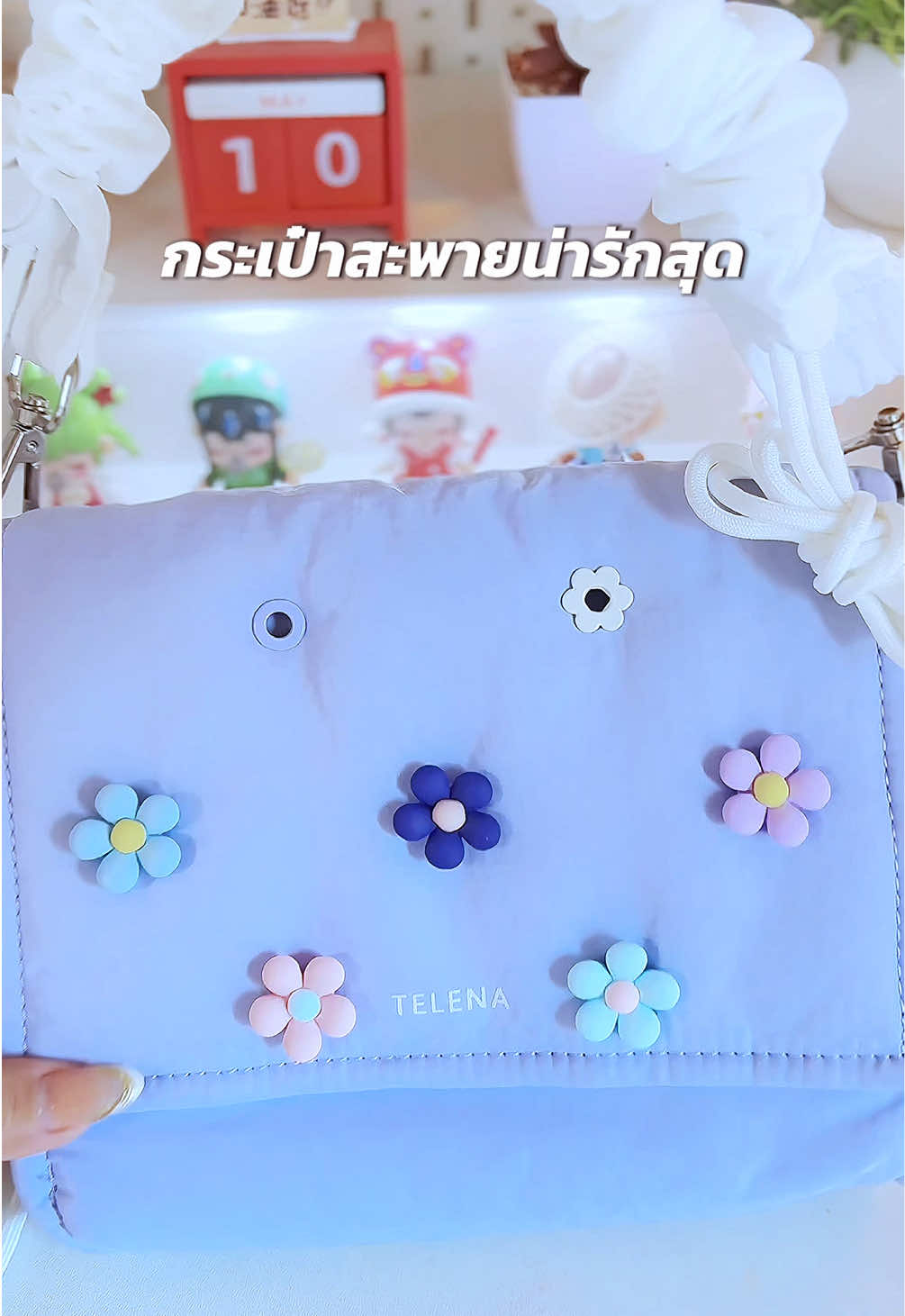 กระเป๋า Telena รุ่น enjoy น่ารักปรับสายย่นๆได้ #กระเป๋าสะพายข้าง #กระเป๋าแฟนชั่น👛👜 #กระเป๋าแฟชั่น #กระเป๋าผู้หญิง 