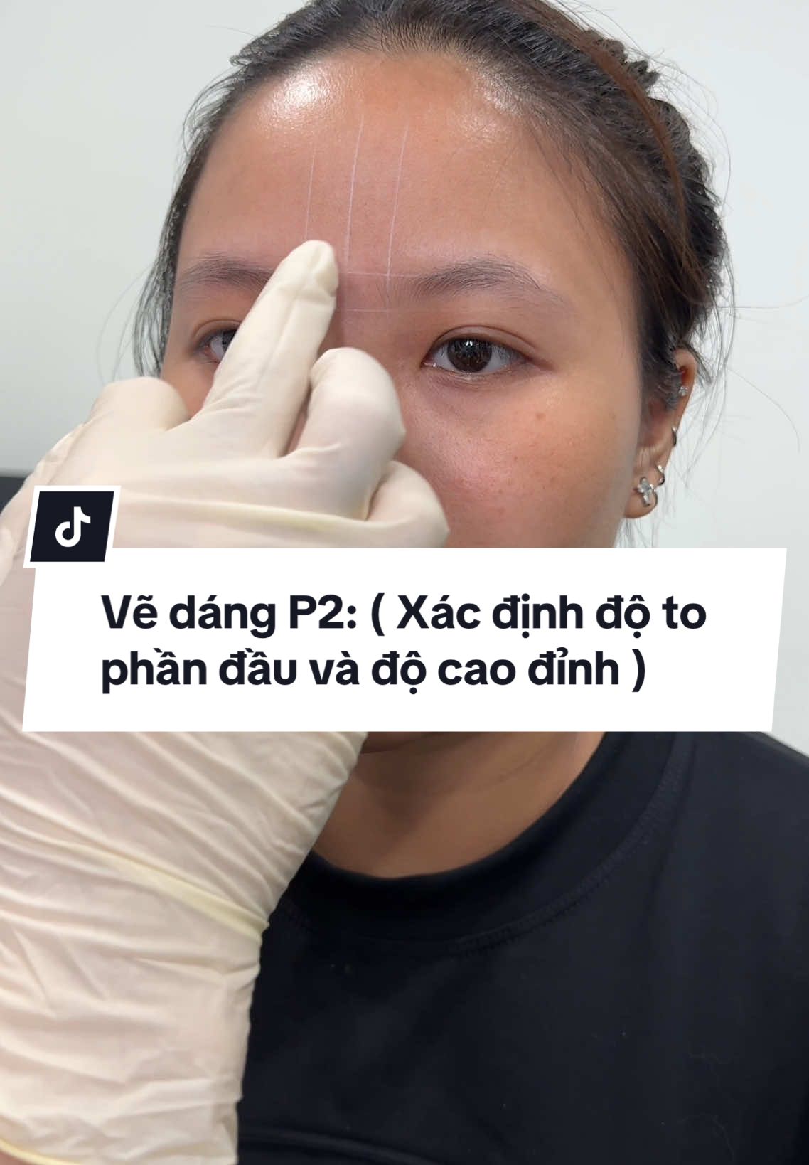 Hướng dẫn thiết kế dáng chân mày P2: Xác đinh độ to phần đầu và độ cao đỉnh #vedangchanmay #phunchanmay #phunxamthammy #hocphunxam 