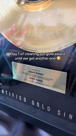 naah but honestly, gold in the US is crazy!!! thank you for listening and for making this happen 💕#tomsdiner #giantrooks #annenmaykantereit 