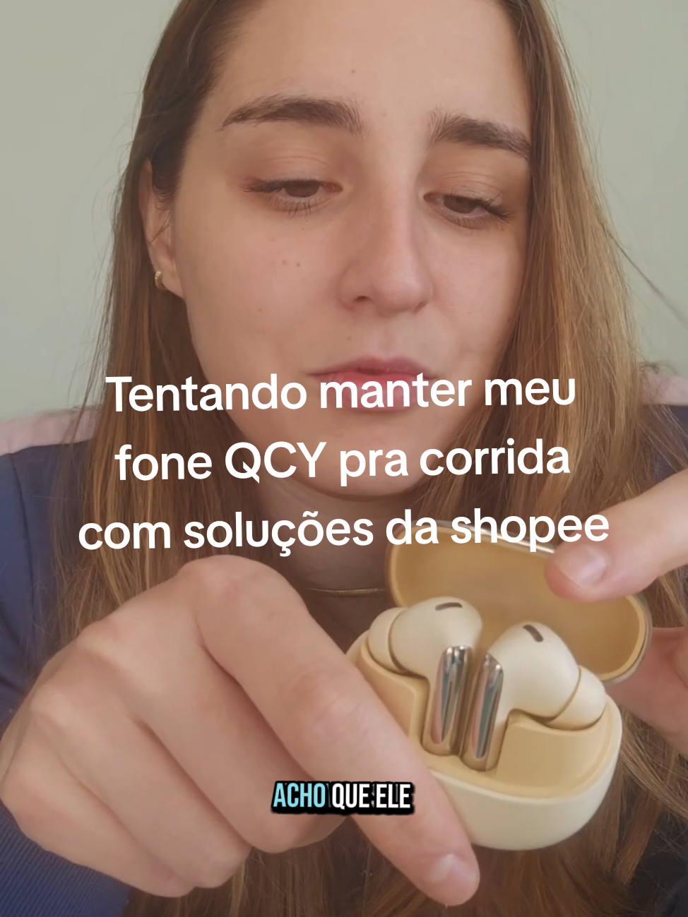 Respondendo a @karolscarppely eu não imaginei que o vídeo acabaria assim... hahaha eu só queria continuar usando meu fone QCY pra correr 😭 kkkkkkkk temos mais alguma opção? #qcy #fonedecorrida #corrida #corridaderua #qcyht05 