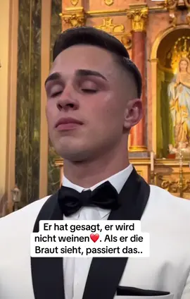 Er hat gesagt, er weint nicht ❤️.  #knappe #wedding #knappe 