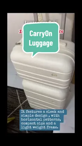 Replying to @C0c0_Mel0n🥀🔥 - white ang order ko, nag mukha na dirty white dahil gamit na gamit🤭#luggage #suitcase #carryon #affordableluggage #fyp #fypシ゚ 