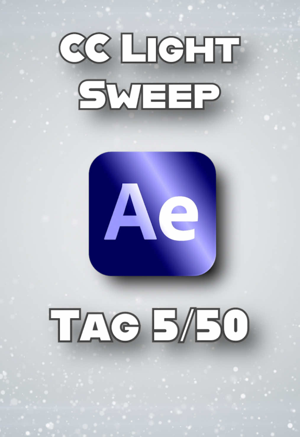 After Effects Tipps / Tag #5 CC Light Sweep Dieser Effekt macht jedes Logo automatisch hochwertiger! Nutze CC Light Sweep, um glänzende Akzente zu setzen. #aftereffects #motioneffects #videobearbeitung #motiondesign #visualeffects #gloweffect #lichtreflektion #aftereffectstutorial #effekte #animationen #leuchteffekt #kreativprozess
