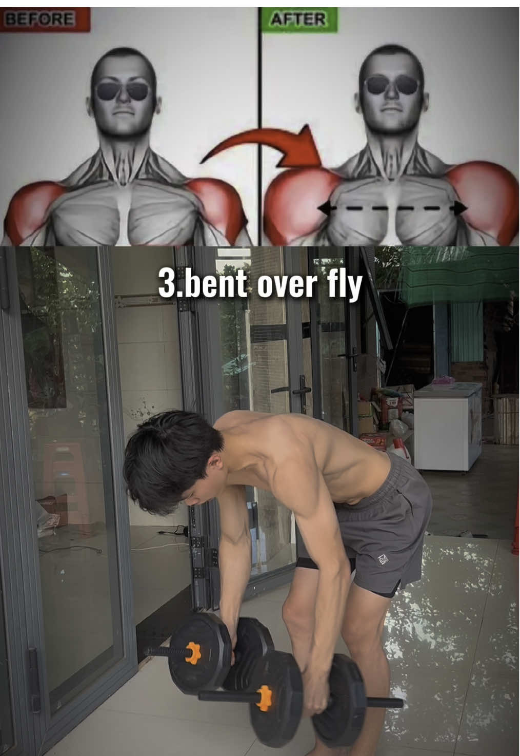 Đừng dựa vào vật phẩm!!😈🔥#shoulderworkout #Fitness #huyhoang #workout #motivation #motivation #training #muscles #physique #viral 