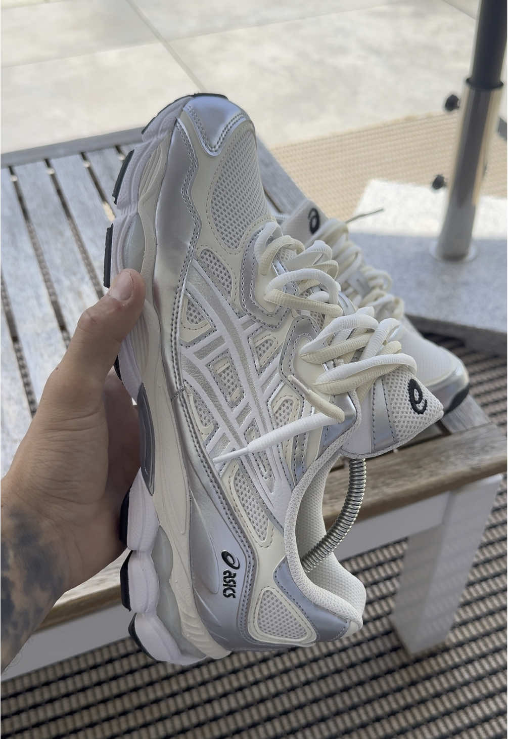 ASICS GEL NYC PURE SILVER #fyp #viral #asics #27af1ropez 