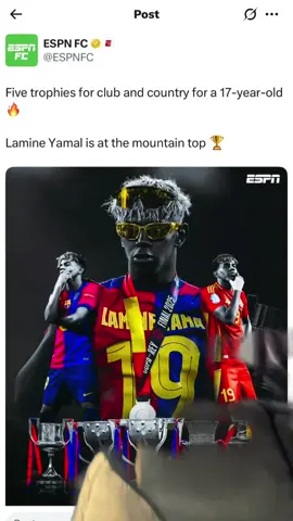 #CapCut Lamine Yamal equals Ronaldo’s Laliga titles in 2 year - ESPN #lamineyamal #ESPN 