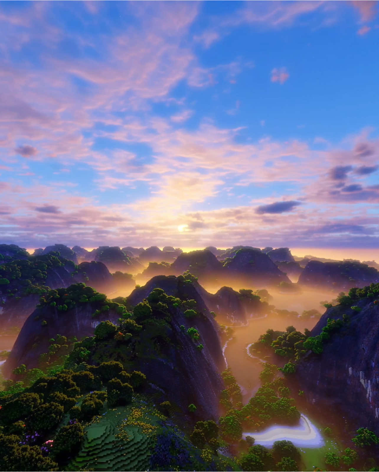 Khung cảnh nơi đây thật là…. >< ❤️ #VinhMC #Minecraft 