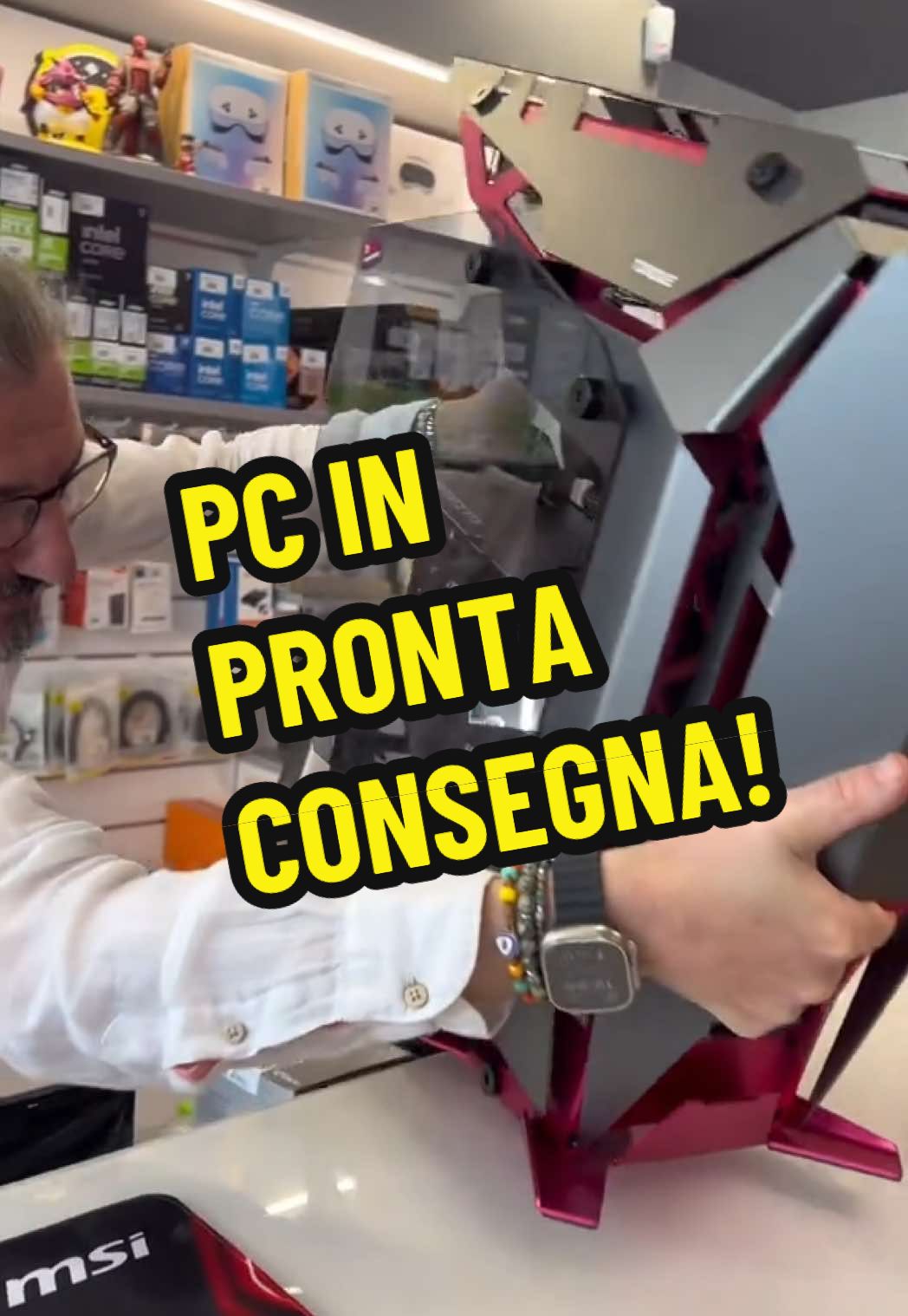Pc in pronta consegna? ⚡️ Prontissima!!  #gaming #pc #informatica #rtx5090 #setupgaming 