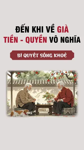 Khi về già, thứ quan trọng hơn cả là sức khỏe #loisongtruongtho #songkhoe #songlanhmanh #duongsinh #xuhuong #phongbenh #tamsu #nguoigia 
