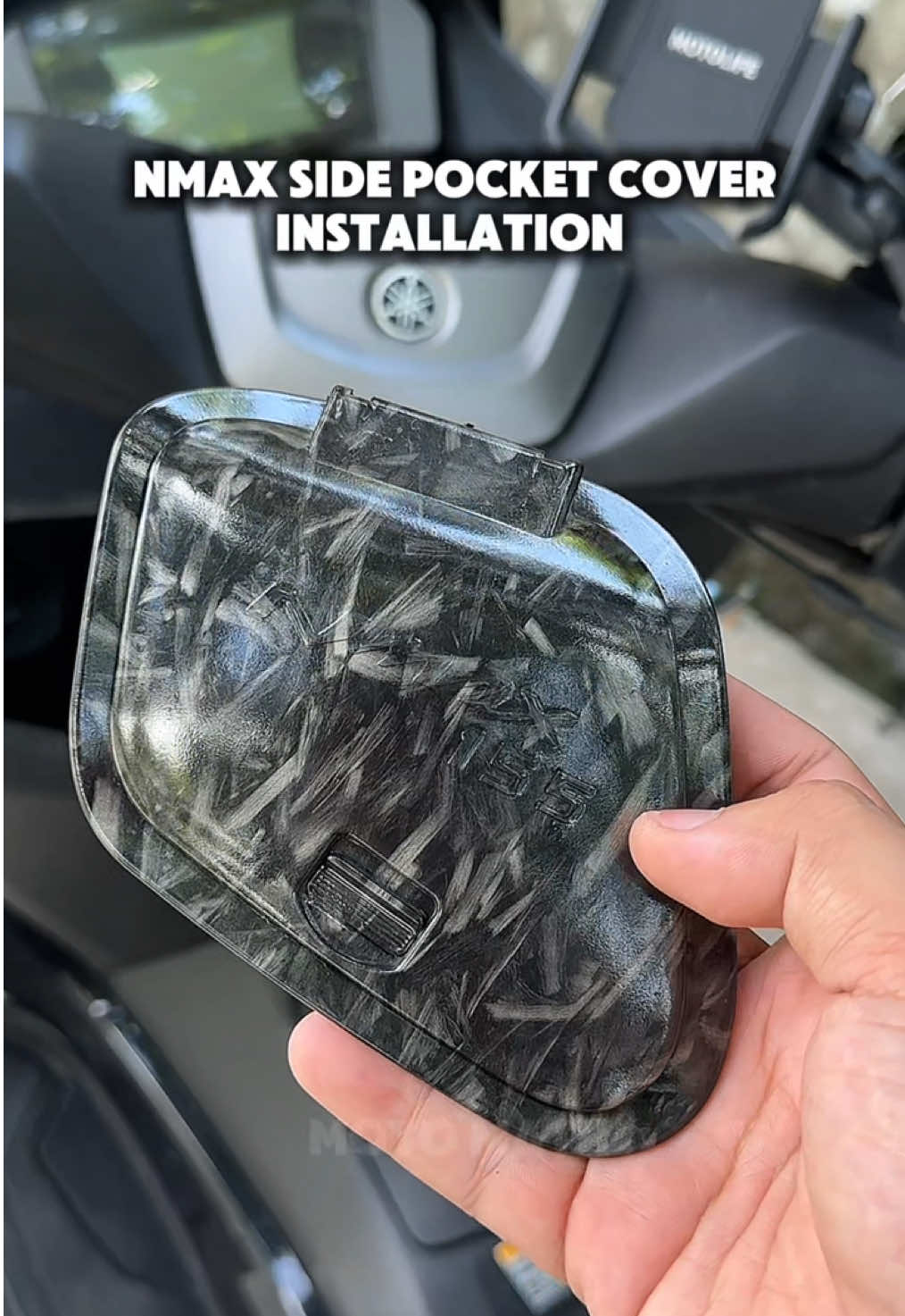 Nmax Carbon Left Side Pocket Cover Installation Tutorial #nmax #nmax155 #nmaxmodifikasi #nmaxnew #nmaxproject 