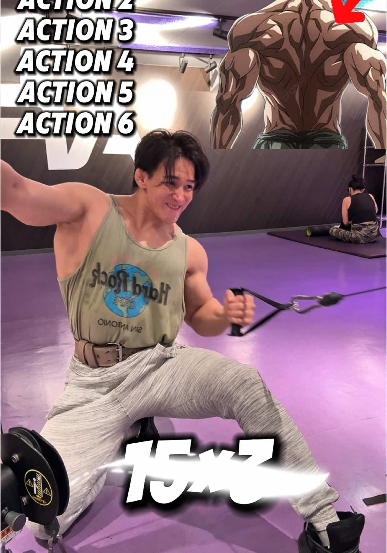 Cable-only back exercises‼️ . . #back #backworkout #exercise #fyp #おすすめ #おすすめにのりたい #バズる #Fitness #bodybuilding 