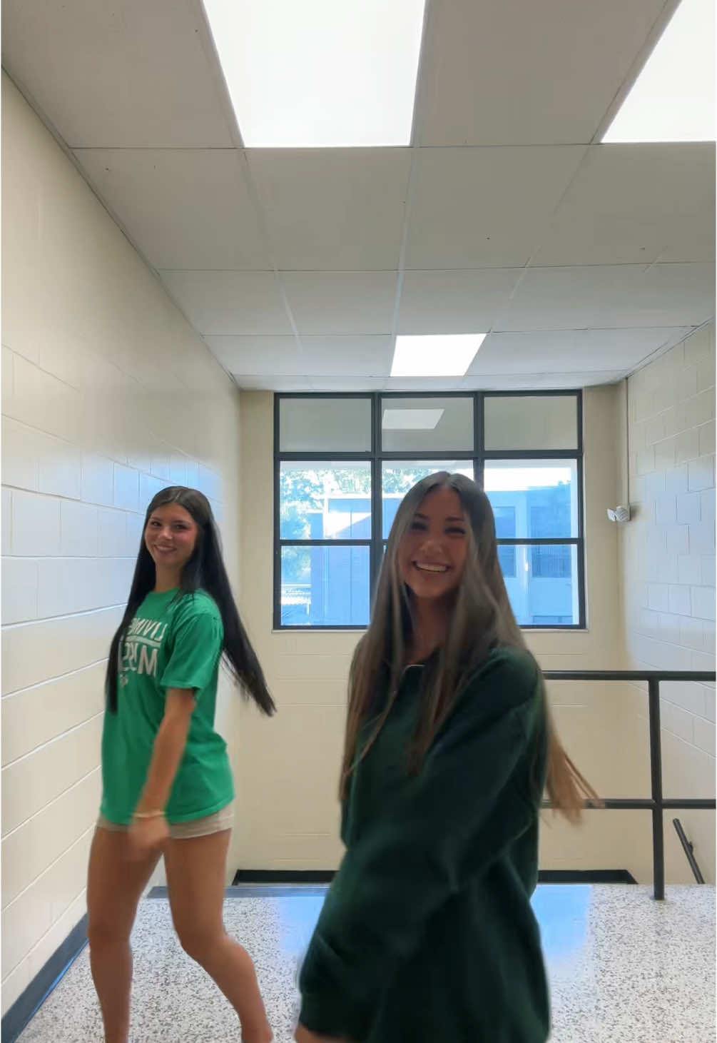 Last stairwell TikTok for the year  @GGMARIE🩷 #sophmoreslump #almostsummer #lastdayofschool #stairwell #dancetrend 