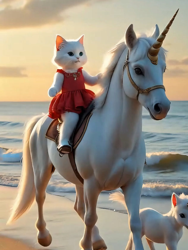 Kitten is Rescued by a Unicorn 🐈🦄 #cat #fyp #unitedstates #usatiktok🇺🇸 