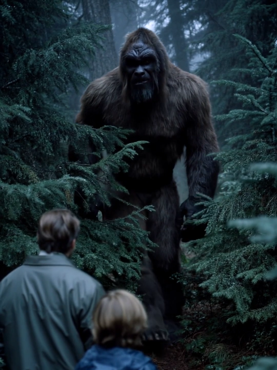 I brought my boy with me to meet the Bigfoot Koda.. we raised him from a baby Squatch to be the Squatch he is today.. #bigfoot #squatch #bigfootsighting #bigfootisreal #ifoundbigfoot #creatorsearchinsights 