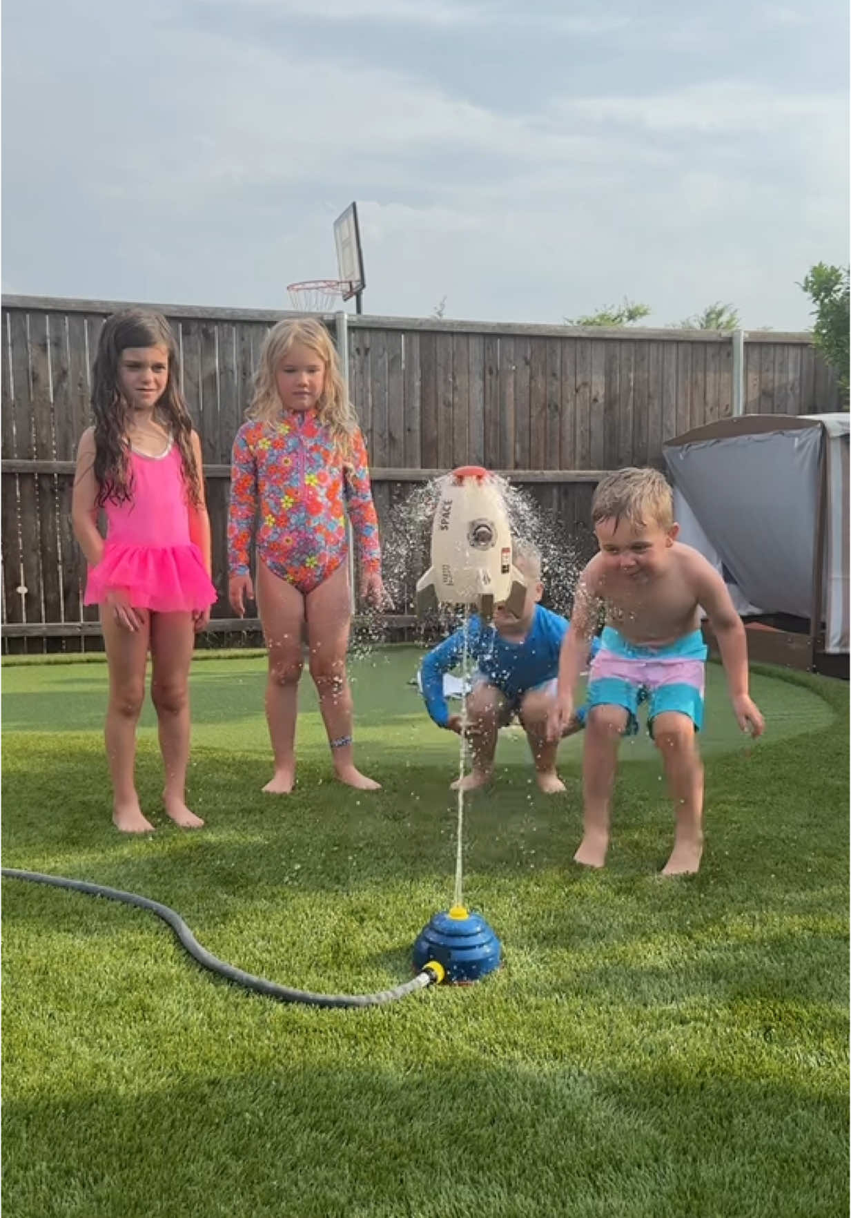 In my Amazon under “summer”☀️This flying rocket sprinkler kept the kids busy for hours!! This rocket can fly SO high! Such a cool toy for outdoor water play this summer🚀Save & share with a friend and follow along for more ideas for your kids this summer! • • #kidstoys #summertoys #kidssummeractivities #waterplay #toddlermom #kidssummer #poolday