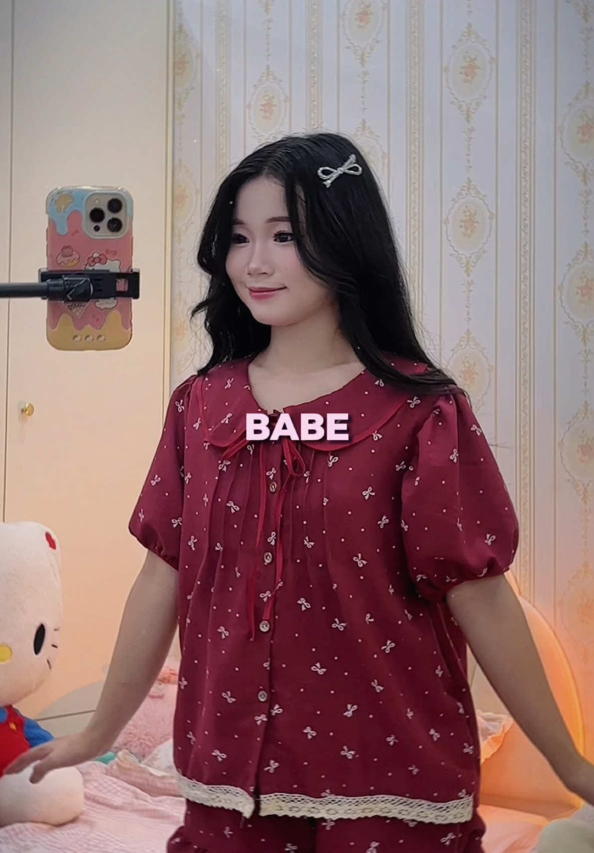 Về đỏ xinh quá nè#xuongmaysm #smpijama #bonguhe 