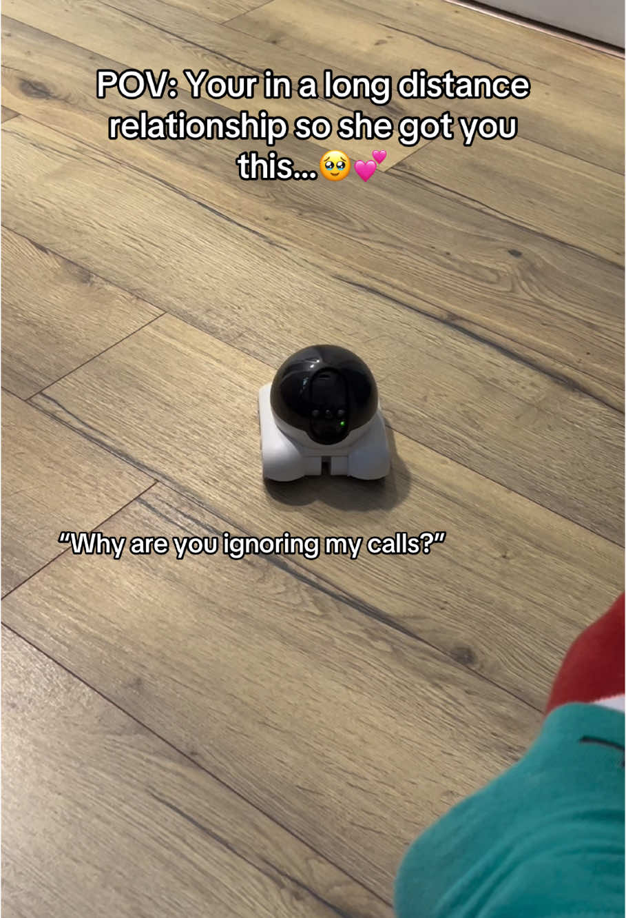 Invasion of privacy 😭 #petcamera #minirobot #homecamera #couples 