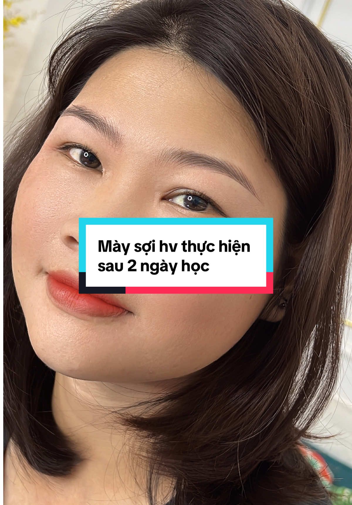 Sản phẩm học viên làm sau 2 ngày học #ilovetiktok❤️ #shinebeauty #phunxamgovap #hairstrokebrows #maysoi 