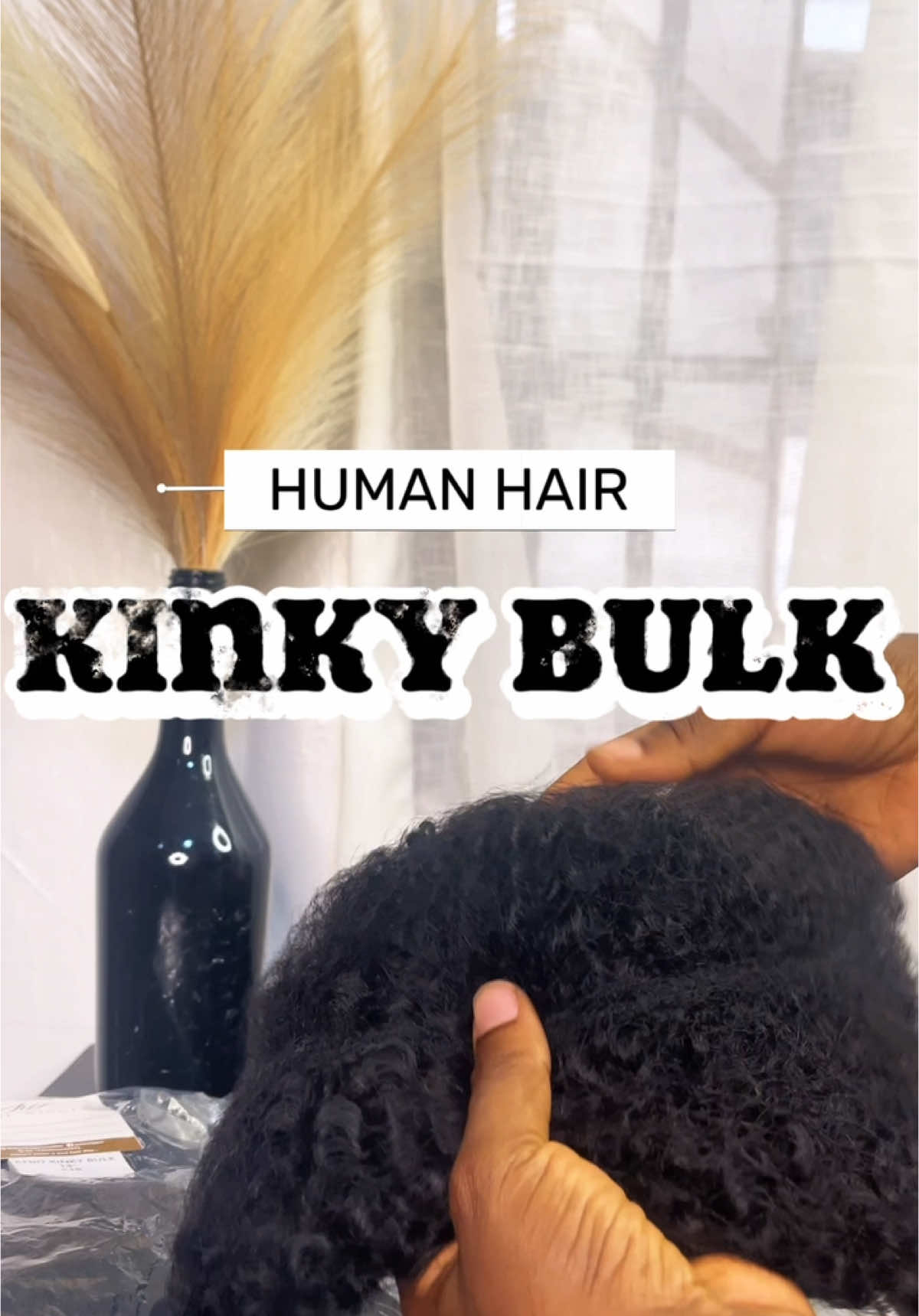 Human Hair Kinky Bulk is available  In 14 inches (black only) 20k 3-5 packs needed for a full head #humanhairkinkytwist #kinkytwist #microtwiststyles #microtwistlagos #bohobraids 