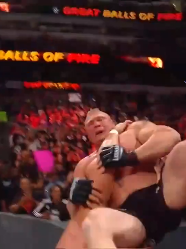 Brock Lesnar vs  Samoa Joe : WWE Great Balls Of Fire 2017 #WWE #wrestler #wrestling #wrestlingtiktok #Brocklesnar #samoajoe 