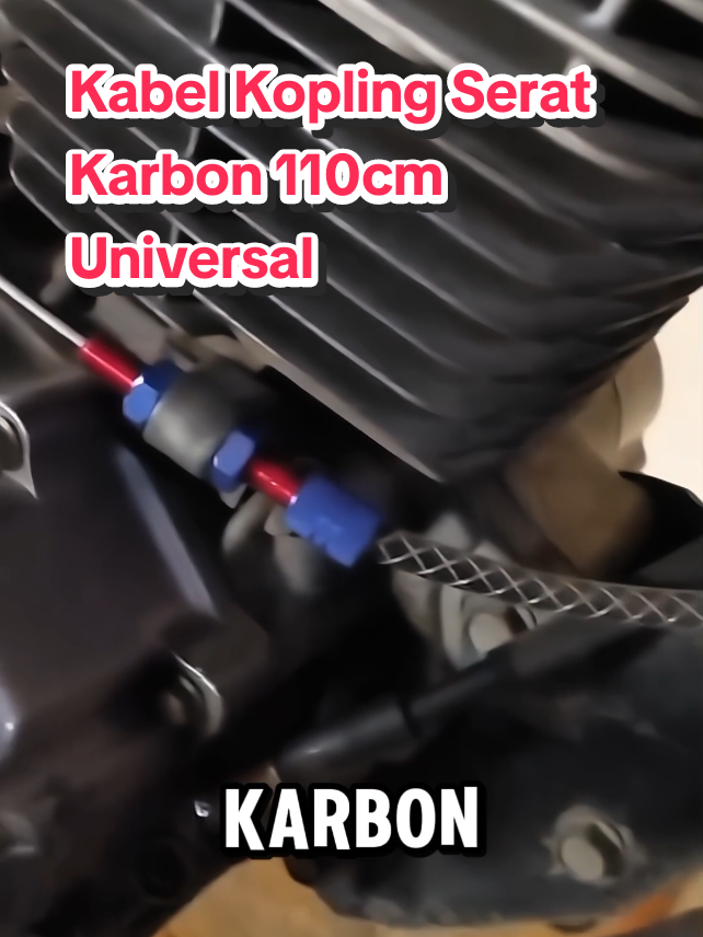 Kabel Kopling Karbon Serat 110 cm Universal Satria Fu RXK SONIC VIXION FIZR SUPRAX VEGA JUPITERZ TIGER SCORPIO KHARISMA DLL