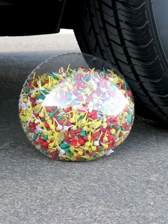 Crushing crunchy soft thing by car  #fypシ #grow #satisfying #satisfyingvideo #relaxingvideos #asmr #usa🇺🇸 #asmrsounds #unfreezemyaccount #relax #trending #viral #fyp #viralvideo #crushingasmr 