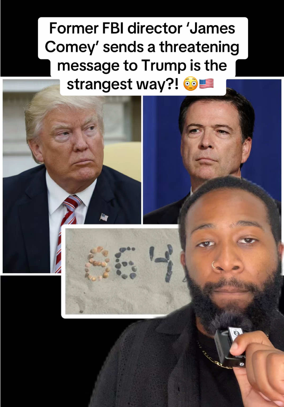 Former FBI director ‘James Comey’ sends a threatening message to Trump is the strangest way?! 😳🇺🇸  #maga #trump #america 