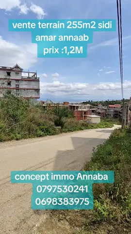 #creatorsearchinsights #abonne_toi_sur_la_page_et_partage #annaba #investissement #taguez_vos_amis #vente  vente terrain 255m2 Sidi amar Annaba act de propriété et livre foncier pos r+2 prix : 1milliard 200 négociable  0797530241 0698383975 whatsapp  0792117655 