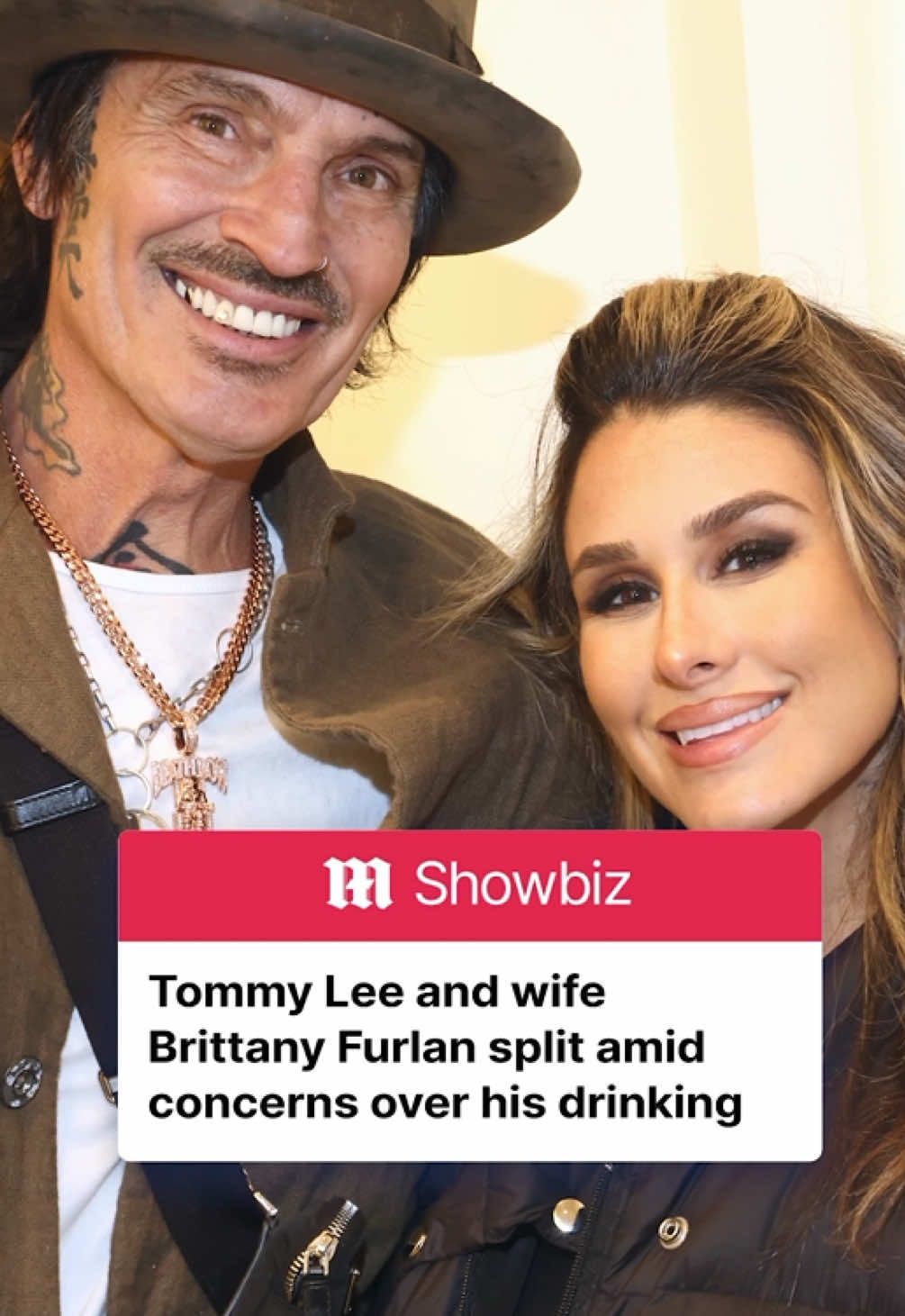 Tommy Lee and his wife Brittany Furlan have separated over his drinking. Sources close to Lee, 62, and Furlan, 38, told TMZ Thursday that the famous couple have not lived together for the past two weeks. Furlan is unhappy with the Mötley Crüe member's drinking and has made numerous attempts to try to guide him to sobriety to no avail, insiders told the outlet. 📷 Getty Images #tommylee #brittanyfurlan #motleycrue #hollywood #news 
