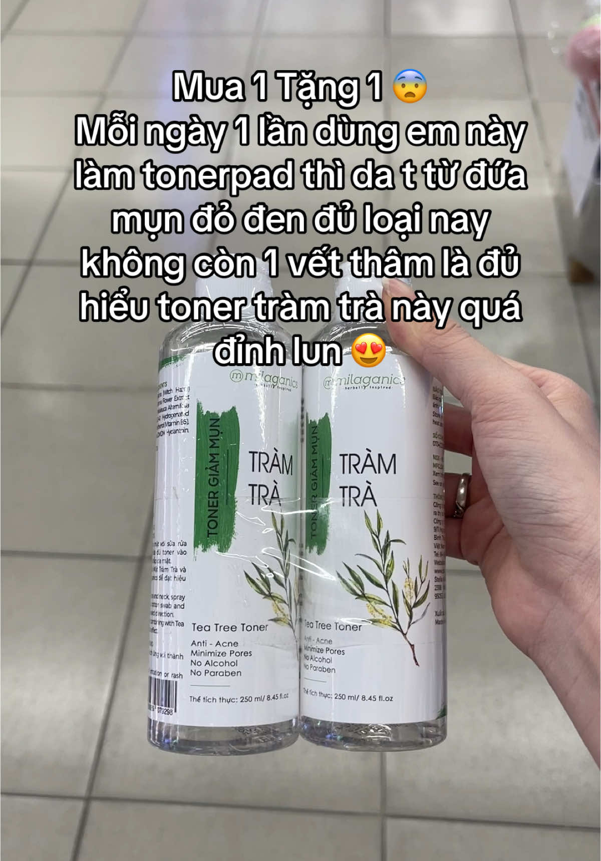 Tìm ra được chân ái đời mình rùi 😍 #toner #tonertramtra #tonermilaganics #viral #xuhuong 